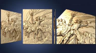 3D model Panel Neptune during a storm (STL)